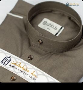 Kuwaiti Platinum Thobe (Warm Grey)